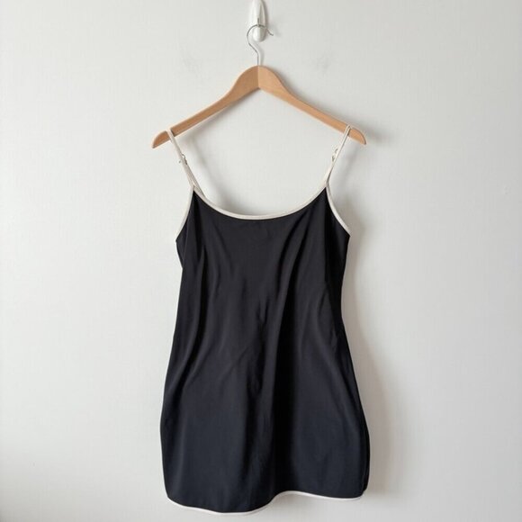 Aerie Traveler Mini Dress Black White Size Medium - Picture 4 of 8